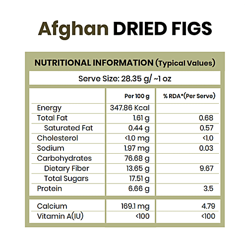 Grocery Farm Afghan Dried Figs - Premium & Hand Picked, Natural, 200 g  