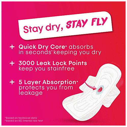 Kotex ProHealth+ Sanitary Pads - Ultra Thin, No Leakage, No Wetness, Rash Free, XL+, 7 pcs  