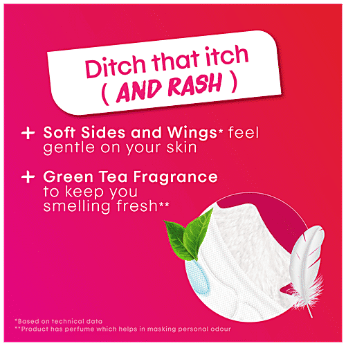 Kotex ProHealth+ Sanitary Pads - Ultra Thin, No Leakage, No Wetness, Rash Free, XL+, 7 pcs  