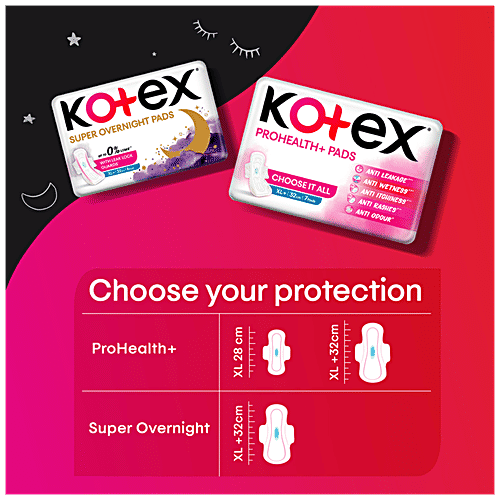 Buy Kotex ProHealth+ Sanitary Pads Ultra Thin, No Leakage, No Wetness