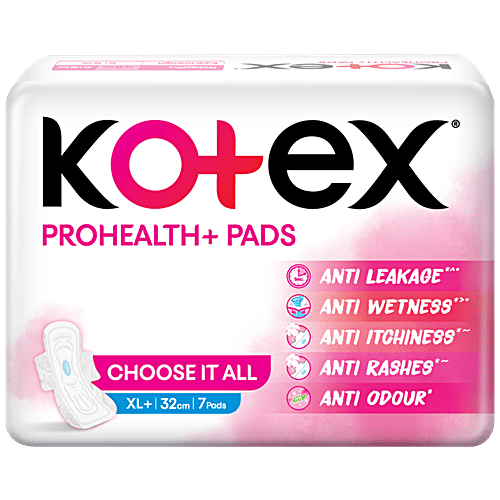 Buy Kotex ProHealth+ Sanitary Pads Ultra Thin, No Leakage, No Wetness