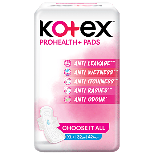 Buy Kotex ProHealth+ Sanitary Pads Ultra Thin, No Leakage, No Wetness