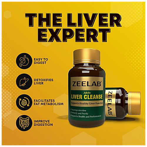 Buy ZEELAB Adeliv Capsule Supports Healthy Liver Function, Improves