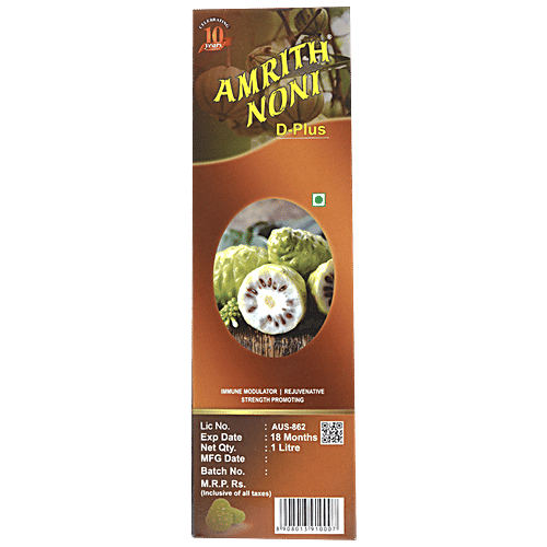 Buy Amrith Noni D+ For Diabetics Immunomodulator, Promotes Strength