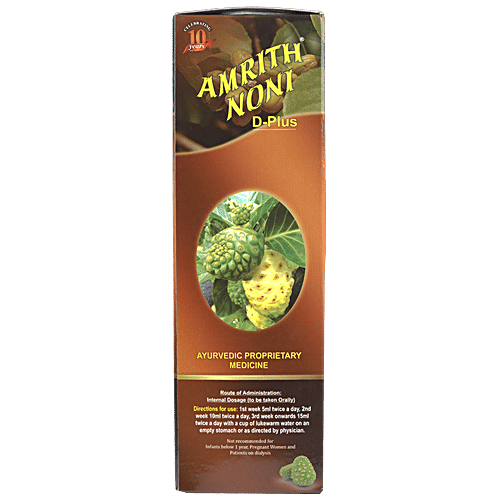 Buy Amrith Noni D+ For Diabetics Immunomodulator, Promotes Strength
