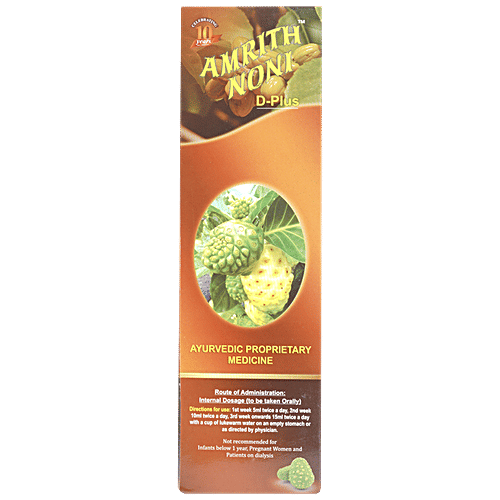 Buy Amrith Noni D+ For Diabetics Immunomodulator, Promotes Strength