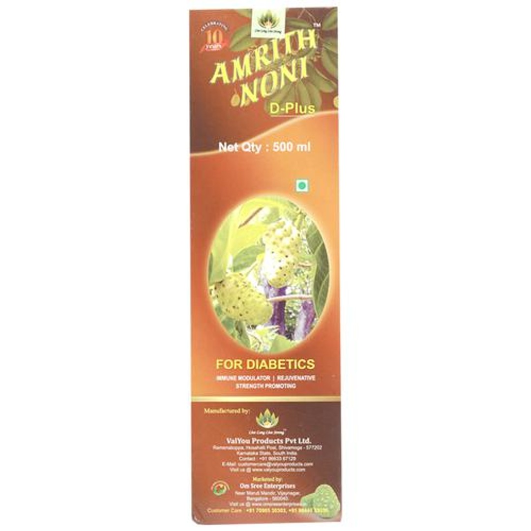 Buy Amrith Noni D+ For Diabetics Immunomodulator, Promotes Strength