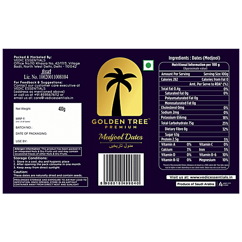 Buy Golden Tree Medjool Dates Premium Online at Best Price of Rs 940