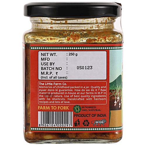 Buy The Little Farm Co Garlic Pickle Authentic Flavour & Taste Online
