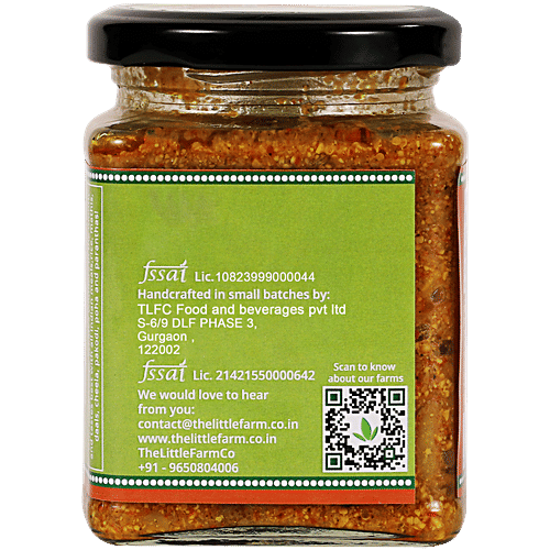 The Little Farm Co Grandma's Amla Pickle - Rich In Vitamin C, Authentic Taste & Flavour, 250 g  