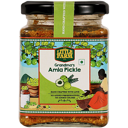 The Little Farm Co Grandma's Amla Pickle - Rich In Vitamin C, Authentic Taste & Flavour, 250 g  