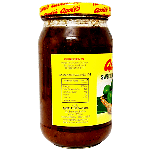 Buy Apollo Sweet Mango Pickle Tangy & Spicy Online at Best Price of Rs 77 bigbasket