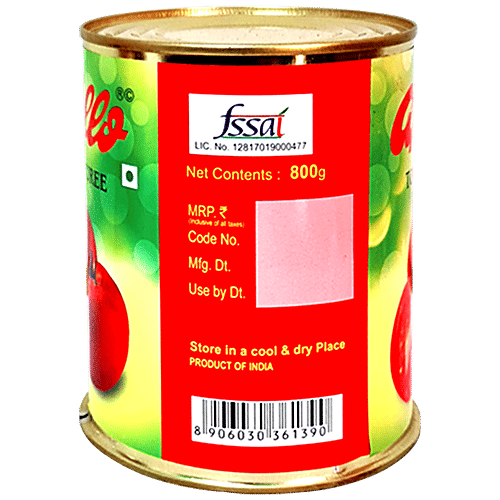 Apollo Tomato Puree - Adds Flavour & Taste, 800 g  