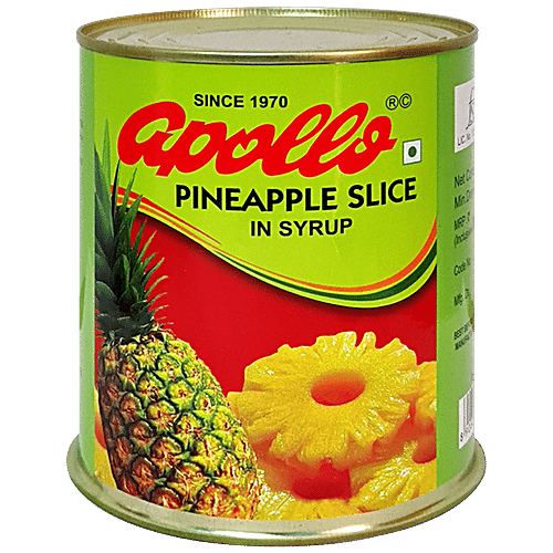 Buy Apollo Pineapple Slice In Syrup, Distinct Flavour & Taste Online