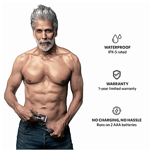 Zlade Ballistic Lite Manscaping Full-Body Trimmer - Waterproof & Silent, AAA Batteries Required, 1 pc