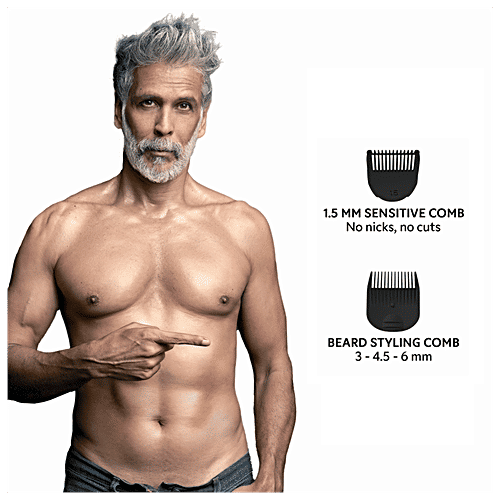 Zlade Ballistic Lite Manscaping Full-Body Trimmer - Waterproof & Silent, AAA Batteries Required, 1 pc