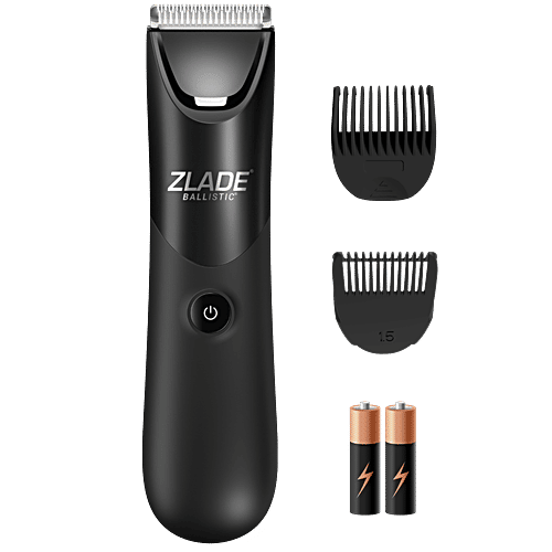Zlade Ballistic Lite Manscaping Full-Body Trimmer - Waterproof & Silent, AAA Batteries Required, 1 pc