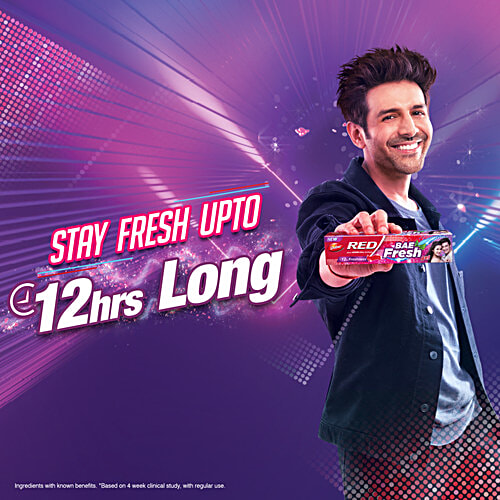 Dabur Red Bae Fresh Gel Oral Care Toothpaste - Activ Germ Kill Formula, 12 Hour Freshness, 300 g (150 g x 2 N) 