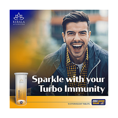 Buy Kerala Ayurveda Turmeric Sparkles Effervescent Tablet Immunity