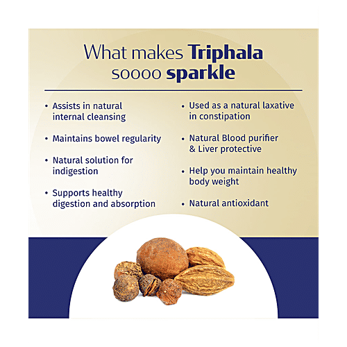 Buy Kerala Ayurveda Triphala Sparkles Effervescent Tablet For Gut Detox, Better Digestion