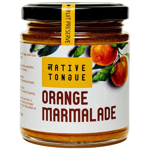 Native Tongue Orange Marmalade - Vegan, 70% Fruit, Low Sugar & No Preservative, 200 g  