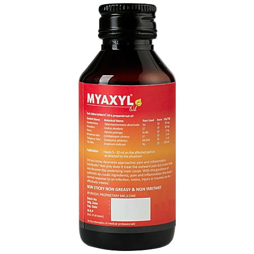 Buy Kerala Ayurveda Myaxyl Oil NonIrritant, Quick Relief From Knee