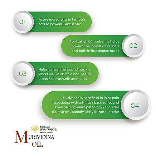 Buy Kerala Ayurveda Murivenna Oil Helps Relief Muscle & Joint Pain