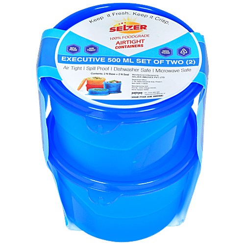 Buy Selzer 100 Food Grade Airtight Containers BPA Free, Spill Proof