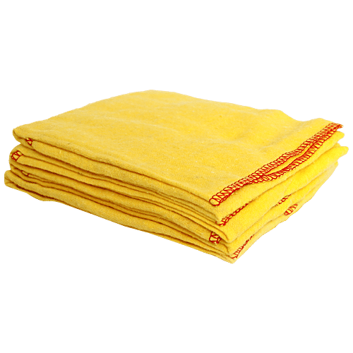Buy Brodees Cotton Dusting Cloth Yellow, 40 x 53 Cm, Lightweight
