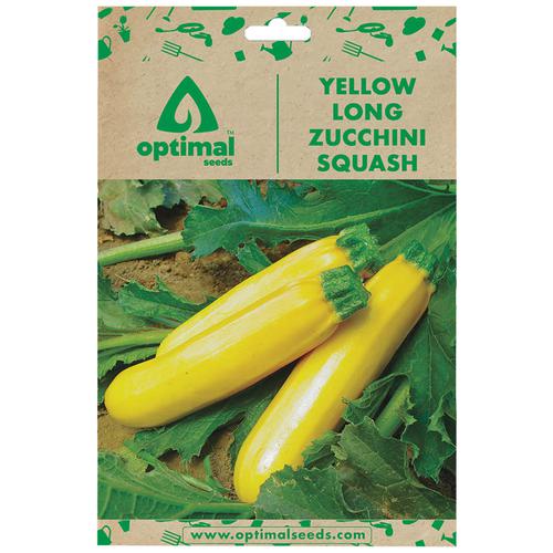 Optimal Seeds Yellow Long Zucchini Squash Vegetable Seeds, 10 pcs  