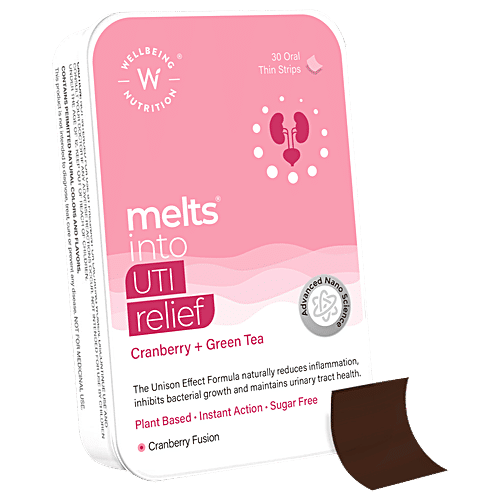 Buy Wellbeing Nutrition Melts UTI Relief Plant Based Urinary Tract