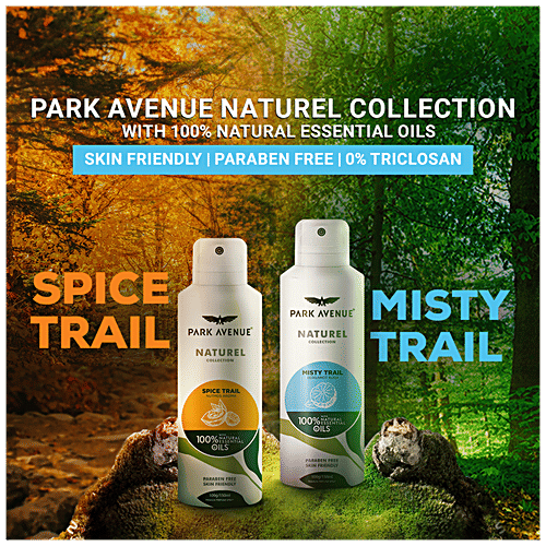 Park Avenue Deodorant - Naturel Collection, Spice Trail, For Men, Longlasting Fragrance, 150 ml  