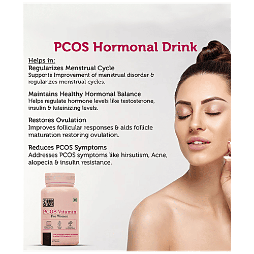 Buy SheNeed PCOS Vitamin Capsules For Women, For Acne, Facial Hair