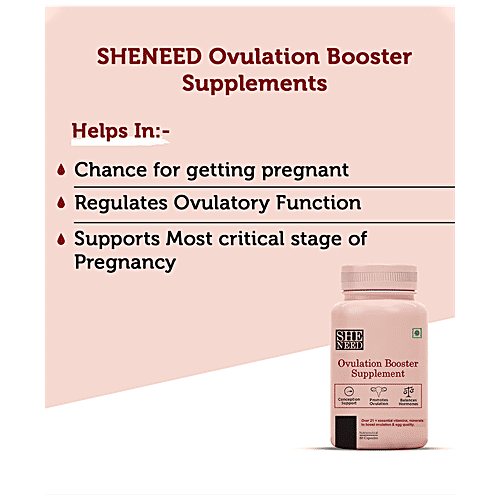 Buy SheNeed Ovulation Booster Supplement Capsules Vitamin B9