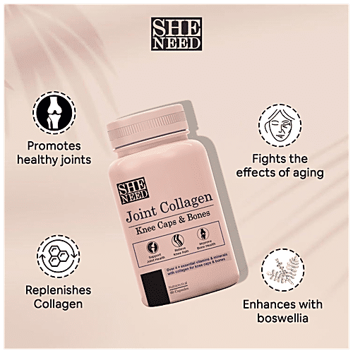 SheNeed Joint Collagen Capsules - For Knee Caps & Bones, Joint Care, 60 pcs
