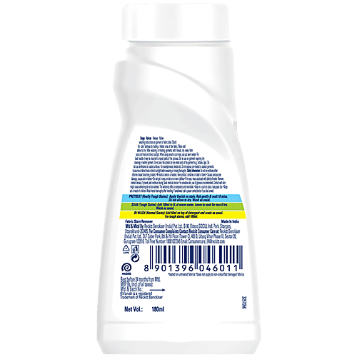 Vanish Oxi Action White Fabric Whitener, 180 ml  Chlorine Bleach Free Liquid Detergent Add On