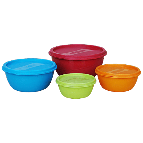 Buy Princeware Storage Containers Plastic, Assorted Colours, Store