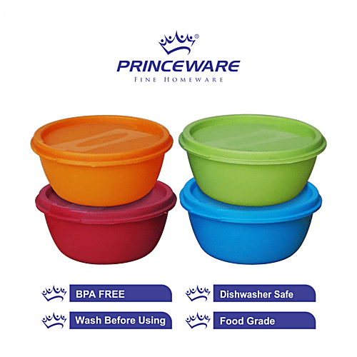Buy Princeware Storage Containers Plastic, Assorted Colours, Store