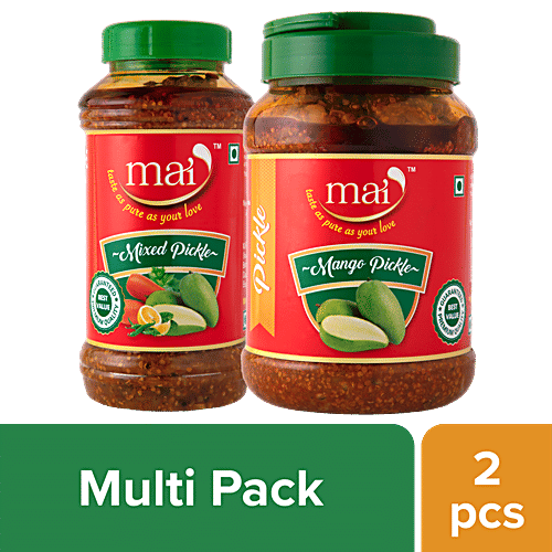 Buy Mai Pickles Combo Mango + Mixed Online at Best Price of Rs 318