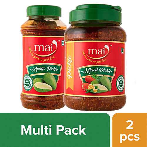 Buy Mai Pickles Combo Mango + Mixed Online at Best Price of Rs 318