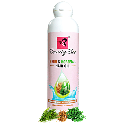 Buy Beauty Bee Methi & Horsetail Hair Oil Deep Nourishment With