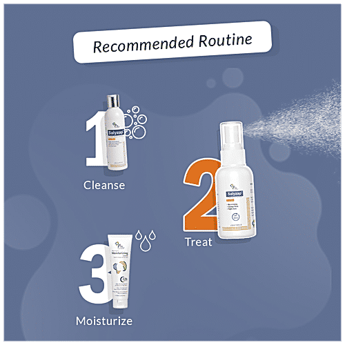 Fixderma Salyzap Body Acne Spray - Non-Irritating, Unclogs Pores, Fights Acne, Paraben Free, 50 ml