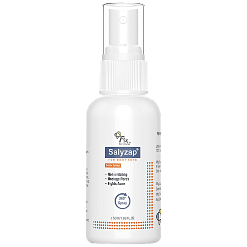 Buy Fixderma Salyzap Body Acne Spray NonIrritating, Unclogs Pores