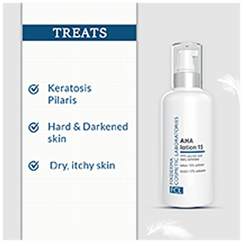 Fixderma Cosmetic Laboratories AHA Lotion 15 - Removes Dead Skin Cells, Hydrates, Brightens & Lightens Skin, 100 ml  
