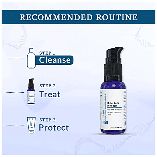 Fixderma Cosmetic Laboratories Alpha-Beta Acne Gel - Unclogs Pores, Treats Acne, Blackheads & Blemishes, 30 ml  