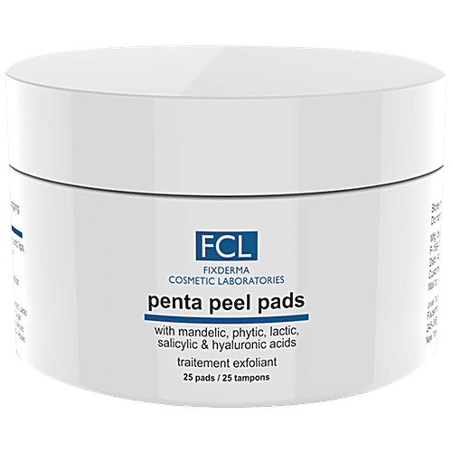Fixderma Cosmetic Laboratories Penta Peel Pads - Removes Dead Cells, Treats Uneven Skin Tones, 25 pcs  