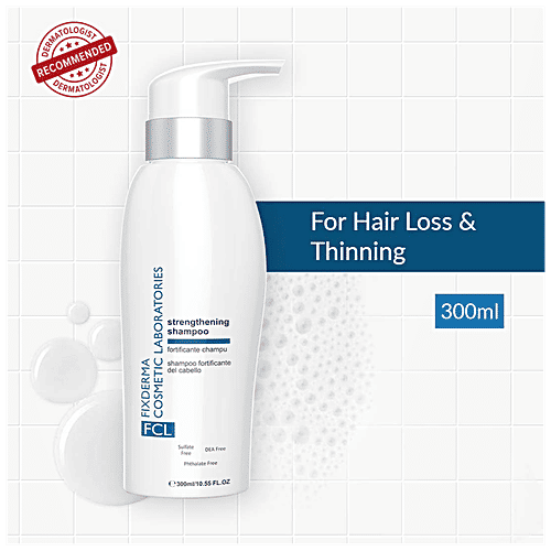 Fixderma Cosmetic Laboratories Strengthening Shampoo - Increases Hair Volume, Repairs Dry & Damaged Hair, 300 ml