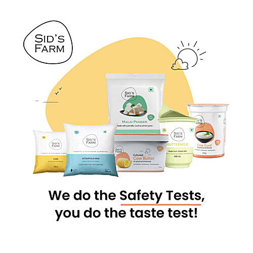 Sids Farm Cow Curd - Pure, No Hormones, Rich In Calcium & Protein, 400 g Cup 