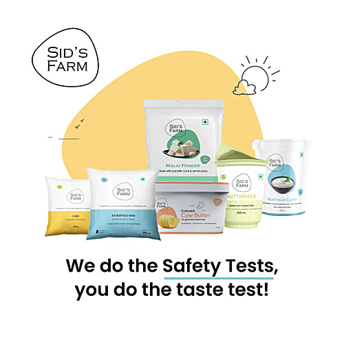 Sids Farm Buffalo Curd - Pure, No Hormones, Rich In Calcium & Protein, 400 g