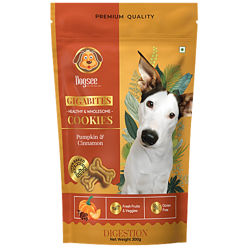 Buy Dogsee Gigabites Pumpkin & Cinnamon Cookies For Dogs For